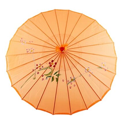 MAFSMJP Silk Cloth Oil Paper Umbrella Rain Women Decor Vintage Dance Prop Peach Blossom Chinese Intangible Cultural 4