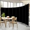 Room Divider and Folding Privacy Screens 6 Panel, Wide Room Divider Wall Screen for Room Separtition, Portable Partition Room Dividers Fabric Pan