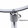 HIMRY Stand Height-Adjustable 10x Magnification, 8 Inch, Mirror 360 ° rotating chrome Vanity Mirror Shaving Mirror Bathroom Mirror, Standard + 10