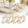Table Cloth Clips, Gold Table Cloth Holders Good Helper for Activities Rust-proof 5 * 4cm with Stainless Steel