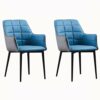 dining chair Kitchen Dining Room Furniture Chairs Dining Chairs Set Of 2 Living Room Armchair Water Proof PU Leather Kitchen Chair With Metal Leg