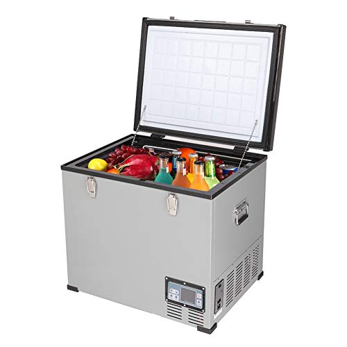 SDFGH 12/24V 60L Portable Car Refrigerator Freezer Multi-Function Dual-Use Cooler Warmer Thermoelectric Mini Fridge