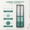 Towel Racks for Bathroom, Wall Mounted Towel Holder, 2 Tier Towel Rack with Shelf, Heavy Duty Bath Towel Holder, Black, 26 x 5.9 x 8.9 Inches