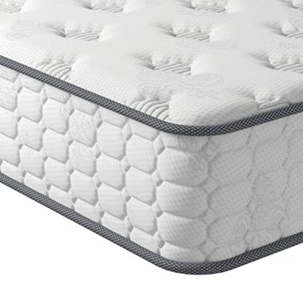 Vesgantti Small Double Mattress, 9.8 Inch Pocket Sprung Mattress Small Double with Breathable Foam and Individually Pocket Spring - Medium, Upgra