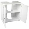 Bath Vida Priano Under Sink Bathroom Cabinet Floor Standing Storage Cupboard Basin Unit, White