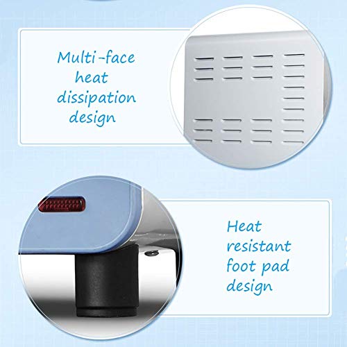 Oven Automatic Mini Oven Electric with 60 Minute Timer Including Baking Tray and Anti-Scalding Gloves 1200w Cooking Power 15L Capacity Blue Pink