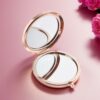 HCHES Stunning Rose Gold Foldable Compact Magnifying Mirror Engraved with Message, for Mum or Grandma at Mothers Day,Birthday,Thanksgiving,Christ