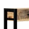 vidaXL Solid Mango Wood Console Table with 2 Drawers Vintage and Industrial Charm Hall Table Side Table Dressing Table Entryway Table Vanity Cabi