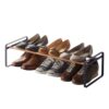 Yamazaki Stackable Home Steel | Shoe Rack, One Size, Black
