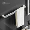 QUANJJ Self-adhesive Towel Holder Rack Wall Mounted Towel Hanger Bathroom Organizer Towel Bar Shelf Bathroom Hook