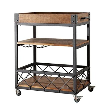 ZCMEB Restaurant Food Delivery Cart Hotel Clubhouse Wine Cart Trolley Service Cart Drink Tea Trolley Kitchen Cart (Color : D, Size : 80 * 40 * 75