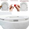 8 Pcs Toilet Seat Buffers Seat Replacement Bumpers, Seat Bumpers Universal Stoppers, Toilet Seat Bumper Kit with Strong Adhesive Suitable for Mos