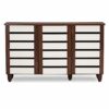 ZCMEB Corridor Furniture Shoe Storage Entry Shoe Cabinet Oak Finished Wooden Door Shoe Cabinet Foyer
