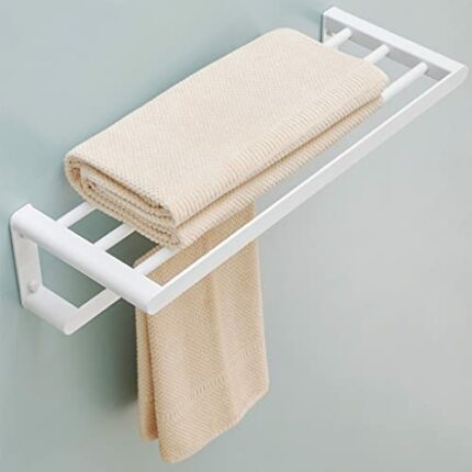 HIGOH Towel Racks, Bathroom Towel Rack Wall Mounted Towel Holder, Bathroom Towel Rack,Bathroom Rack,Wall-Mounted Towel Holder,Bathroom Towel Rail