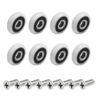 8 x Shower Door Rollers/Runners/Wheels 23mm Wheel Diameter 1015
