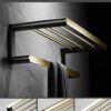 HIGOH Towel Racks,Bathroom Towel Rack Wall Mounted Towel Holder,Bathroom Accessories,Bathroom Shelf,Towel Rack,Towel Hanger Towel Holder,Bath Har