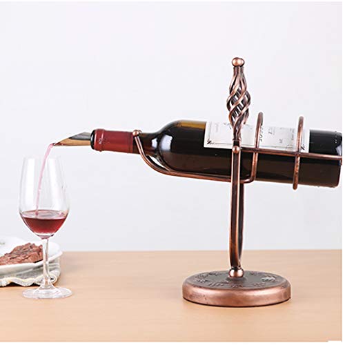 SCKTFS Swing Wine Rack, Creative Display Rack Wine Bottle Rack, Household European Wine Rack