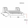 Bath Stools,Wall-Mounted Folding Bathing Stool Bathroom Shower Chair Toilet Safety Non-Slip Seat Stainless Steel Shower Bench,for The Elderly Dis