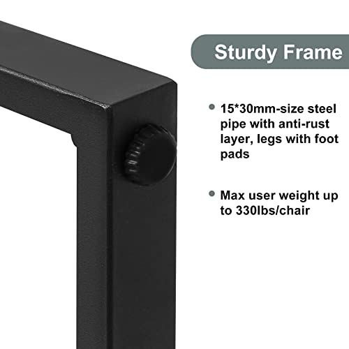 Rattan Garden Furniture Set, 3 piece Outdoor Patio furniture sofa set with 2 Armchairs and 1 table, Outdoor Seating for Bistro Front Porch Balcon