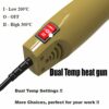 Embossing Heat Gun Max temperature 350°C, Homidic Dual-Temperature Professional Heat Tool, Ultra-Long Cable Mini Handheld Hot Air Gun for Embossi