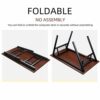 N/A Laptop Desk Folding Wooden Computer Desk Portable for Home Office Modern Writing Table PC Desk Study Table Furniture (Color : B)