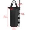 YELAIYEHAO Grade Heavy Duty Double-Stitched Weights Bag, Leg Weights for Pop up Canopy Tent Weighted Feet Bag Sand Bag outdoor bag Black (4 PCS R
