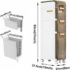 Bathroom Storage Cabinet for Small Spaces, 3/4/5 Drawer Narrow Bathroom Floor Cabinet Strong Frame Home Storage Container Tower, Large Capacity S