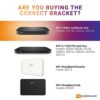 mywallmount Sky Q Mini Wall Mount Bracket – Complete with Fixings – Vertical or Horizontal – Fits Models EM150, 32D0xx, 32D1xx – Heat-Resistant B