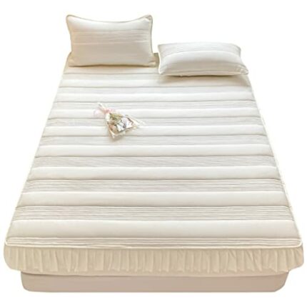 LIUZH Cotton Clip Bed Hat Single Piece Summer Style Thickened Bed Cover Mattress Protection Cover Bed Cover (Color : D, Size : 150 * 200CM)