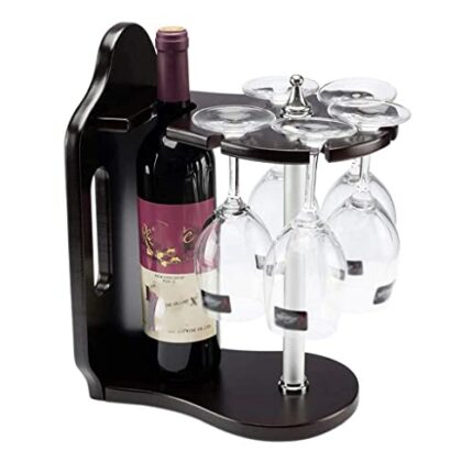 NEOCHY European Style Imitation Solid Wine Rack, Wine Glass Rack Upside Down Wine Bottle Rack Creative Decorations