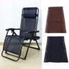 AUTUUCKEE Zero Gravity Chairs Fabric, Foldable Sun Lounger Beach Chair Recliner Replacement Fabric with Recliner Cords for Home Outdoor(Brown)