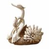 PIBM Stylish Simplicity European-Style Carved Double-Headed Swan Model Wine Wine Rack Retro Old Bar Restaurant Wine Bottle Rack Home Desktop Porc