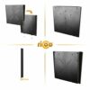 RICOO TV Wall Bracket fixed flat F0522 approx 15-32 Inch LED LCD OLED Screen Monitor Mount Universal for VESA 50x50-200x200 Black