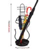AANAN Umbrella Stands,Metal Umbrella Rack with Hooks, Creative Lute Sumbrella Stand, for Living Room, Hall, Front Door, Entrance Passage