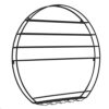ZYZMH Wall Mounted Wine Rack Restaurant Singing Bar on Wall Iron Art Storage Cabinet Hanging Round Wine Rack (Color : D, Size : As show)