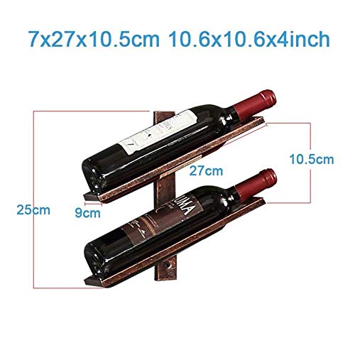 NEOCHY Wine Rack Modern Wall-Mounted Wine Bottle Storage Rack Display Stand Storage Rack Bar, Home Kitchen Storage Rack Living Room Decoration Di