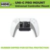 HIDEit Mounts Uni-C Pro Mount - Rubber Dipped Steel Controller Wall Mount - Mount for Controllers, Works with Most Game Controllers Including Pla
