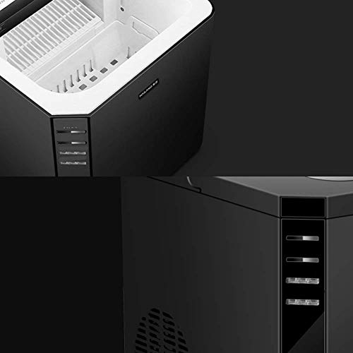 JJZXD Countertop Ice Maker - Ice Cubes Ready in 9 Minutes - Makes 25 KG Ice in 24 hrs - Perfect for Water Bottles, Mixed Drinks - Portable Stainl