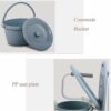 Toilet Stool for Elderly, Toilet, Height Adjustable Seat, Home Chair, 3 in 1 Shower Bench for Adults,