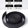 IPEA Elastic Strap for Sofa, Chairs, Upholstery, Armchairs - 10 Meters in Length - 3 Rows Tie Rope for Seats, Backs - Elasticity 50% - Width 50 m