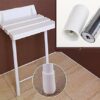 Bath Stools,Foldable Wall Bath Stool Aluminum Alloy Wall-Mounted Shower Seat Stool with Leg Change Shoes Stool,Bathroom Stool Adjustable Height S