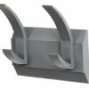 Acorn Linear 2 Hat and Coat Wall Rack with Concealed Fixings 2 Hooks (four hanging points) Graphite Code: 427662