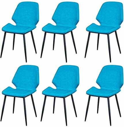 dining chair Kitchen Dining Room Furniture Chairs Dining Chairs Set Of 6 Kitchen Chairs With Sturdy Metal Legs Dining Room Living Room Chairs (Co