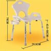 taimowei Lightweight Bathroom Stools, Height Adjustable Shower Chair Applicable to the Elderly, Pregnant Women, the Disabled,Household Goods