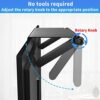 13-Inch Wide Platform Adjustable TV Top Shelf, Screen Top Shelf Mount, Monitor Top of TV Shelf for TV Cable Box, Streaming Devices, Router and Ho