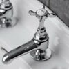 Bristan N 1/2 C CD 1901 Basin Pillar Taps, Chrome