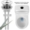 Toilet Dual Flush Push Button, 2 Pack Toilet Button Flushing Round Head Toilet Flush Button Replacement Accessories for Bathroom Toilet Water Tan