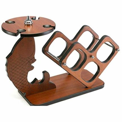 ZYZMH Creative Wine Rack, Wine Glass Rack Wine Bottle Rack Wooden Wine Display Rack, Friendly and Tasteless