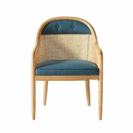 maozi Office Kitchen Arm Dining Chair Rattan Outdoor Restaurant Ergonomic Chair Wooden Party Furniture