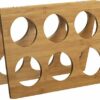 RTA 6 Bottle Foldable Bamboo Wine Rack